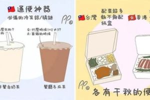 香港插畫家畫出「臺灣VS香港」的生活差異　兩地的珍奶喝到最後感受差很大啊