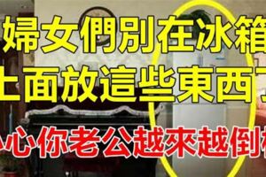 婦女們別在冰箱上面放這些東西了，小心你老公財運受影響