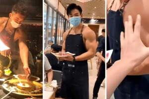 小圍裙配肌肉！「猛男火鍋店」一位難求　網心動：請原地跟我結婚