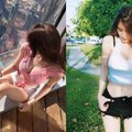 正妹挺渾圓美乳無極限！上帝視角只看見「白皙奶球」中間的超深乳溝！