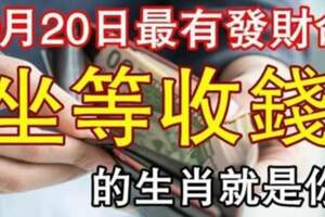 10月20日坐等收錢的生肖