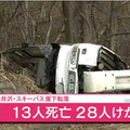 日本輕井澤滑雪客運墜崖14死　觀光局急查有無台灣客