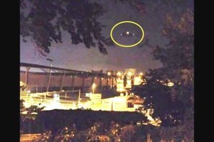 數百人目擊 日內瓦夜空驚現巨型UFO