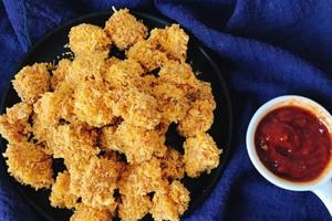 減脂期解饞小零食，無油版酥脆雞米花，超低卡不用一滴油！