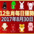 【每日運勢】12生肖之每日運勢2017年8月30日 