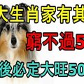 6大生肖家有其一，窮不過5年，過後必定大旺50年！