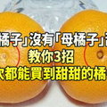 「公橘子」沒有「母橘子」甜？教你3招，每次都能買到甜甜的橘子！