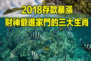 2018存款暴漲、財神爺進家門的三大生肖! 