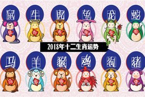 2018年十二生肖運勢完整版！趕快來看看！