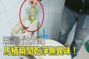 馬桶上尿漬又黃又臭？教你兩個管用的「土方法」，讓馬桶瞬間乾凈無異味！ 