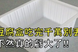 「豆腐盒」吃完千萬別丟，不然真的虧大了！沒想到這一招，我媽用一次就愛上！可惜大家都不知道... 