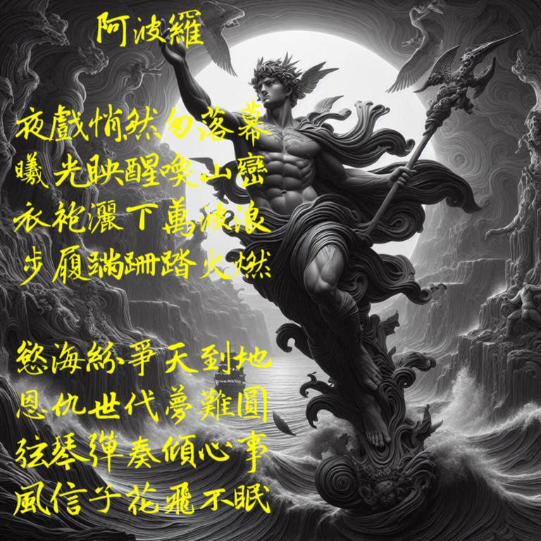 詩《阿波羅》。   圖：黃吉川提供