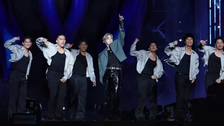 GOT7成員Mark(中)今晚帶來9首精彩歌曲。(圖/讀者提供) GOT7成員Mark(中)今晚帶來9首精彩歌曲。(圖/讀者提供)