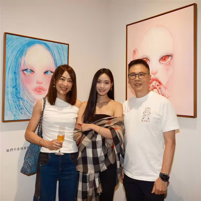 賈永婕表示自己搶下購得Lily的畫作。(圖/翻攝自賈永婕Threads) 賈永婕表示自己搶下購得Lily的畫作。(圖/翻攝自賈永婕Threads)
