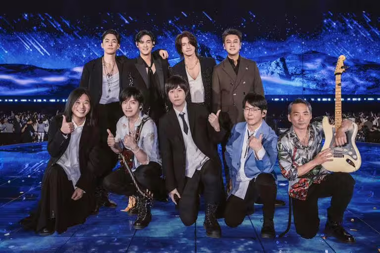 五月天(前)演唱會邀請到F4擔任嘉賓(圖/相信音樂提供) 五月天(前)演唱會邀請到F4擔任嘉賓(圖/相信音樂提供)
