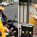 年輕媽「小孩放外送箱」頂高溫跑單！突收一封信淚崩　泣訴背後鼻酸真相