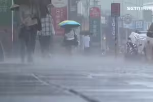 快訊／大雨炸不停！氣象署宣布17：00啟動「大規模劇烈豪雨作業」
