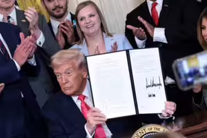 快訊／川普簽了！白宮：「台灣保證實施法」正式生效