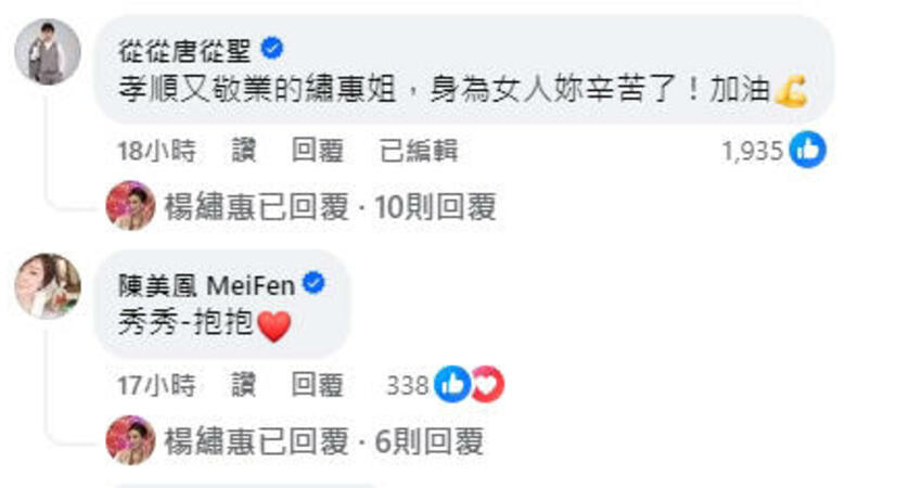 楊繡惠淚控被徐乃麟罵「賤」！ 陳美鳳暖送4字 苦主唐從聖挺爆