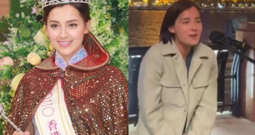 「最美港姐」突現身上海灘賣唱？ 忍11度低溫邊唱邊發抖