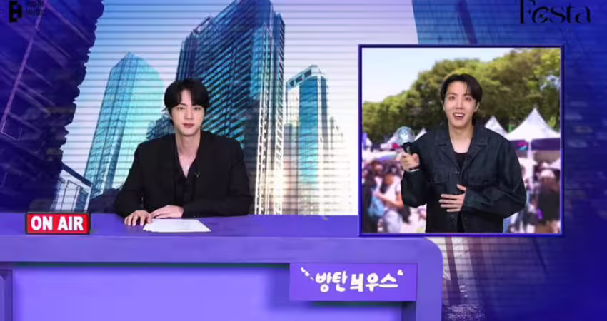 BTS將迎12周年全員退伍！無預警「頭條新聞」 JIN化身主播連線記者j-hope