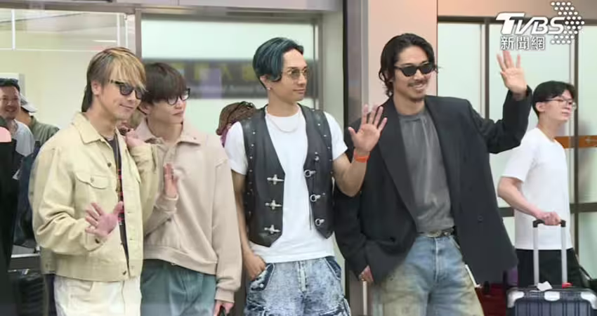 放浪兄弟抵台！ 粉絲「對AKIRA唱歌」獲簽名 林志玲行蹤也曝光