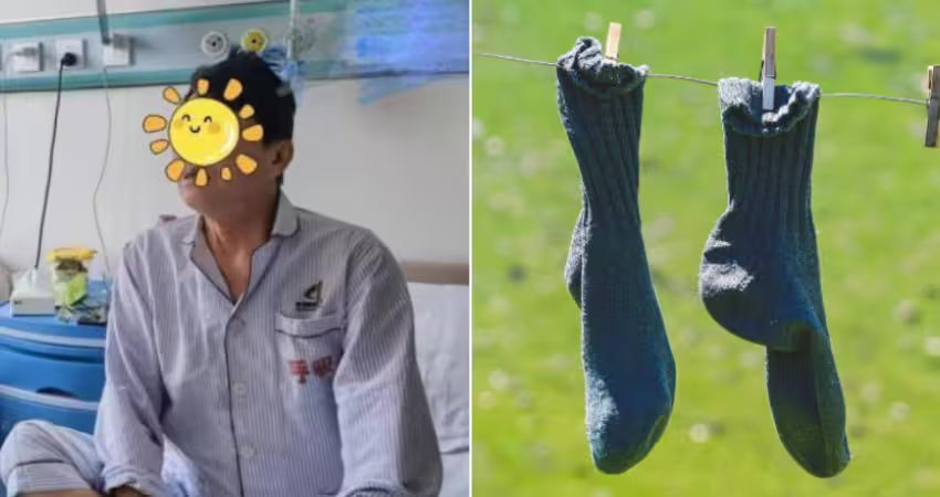 男子脫下襪子「都會聞一聞」　「肺部遭真菌感染」兩眼充血狂咳