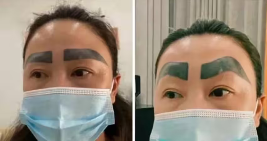 紋眉師傅「竟然還在學」　女客一照鏡子看傻
