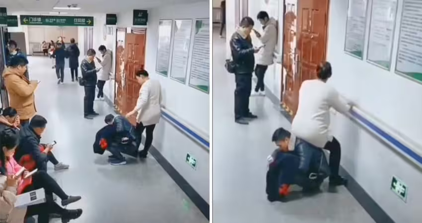 沒人肯讓座　夫貼心1動作羨煞眾人
