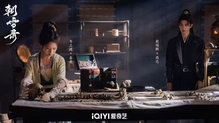 《朝雪錄》是一部懸疑探案古裝劇，首播後口碑還不錯。開篇節奏非常快，不會拖沓，雖然劇中的案件不複雜，常看古裝懸疑劇的觀眾很容易就能猜到套路，但作為下飯劇是合格的。而且劇中除了探案情節外，還融合了一些宅鬥元素，角色塑造很飽滿，導演把主演拍得很好看，李蘭迪和敖瑞鵬搭起來意外有CP火花！