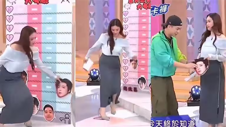 Sandy近日在節目中玩笑開過頭，用腳踩破中國演員劉宇寧的照片，引發軒然大波。（圖／翻攝自Youtube）