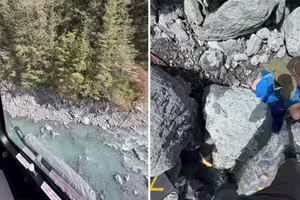 健行遇山崩！男遭巨石壓身　妻子1舉動「奇蹟救命」