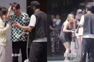 街頭攝影大叔竟是男神影帝！狂遭路人拒絕 一脫口罩網全嚇壞