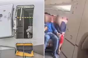 男乘客飛行中「打開飛機緊急出口」 多人送醫!他下場慘了 男乘客飛行中「打開飛機緊急出口」 多人送醫!他下場慘了