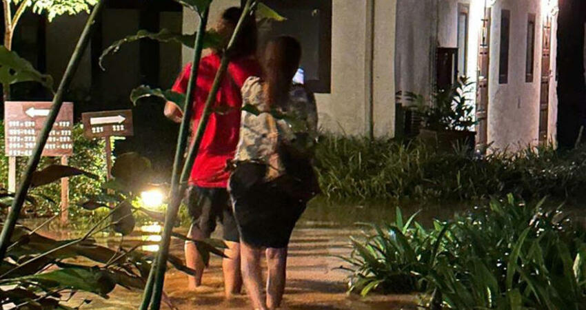 台語天后泰國遇大水災！半夜緊急逃出村 警報狂響嚇到驚魂未定