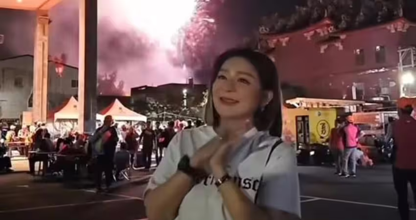 白沙屯媽祖進香驚見超大咖天后！路邊雙手合十參拜 2句話感謝保庇