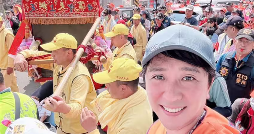 白沙屯媽祖志工竟是大咖歌手！現場幫忙發餐點 狂被信眾求合照