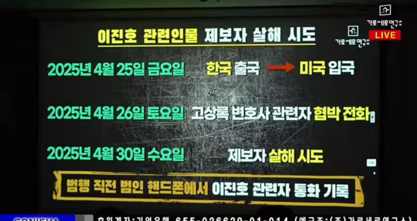 金秀賢「吹哨者」傳在美遇刺9刀險丟性命！升級「跨國謀殺」FBI介入調查