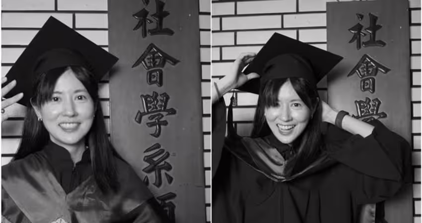 演藝圈模範生！林予晞畢業碩士袍美照曝光 論文進行中...想做這事放鬆