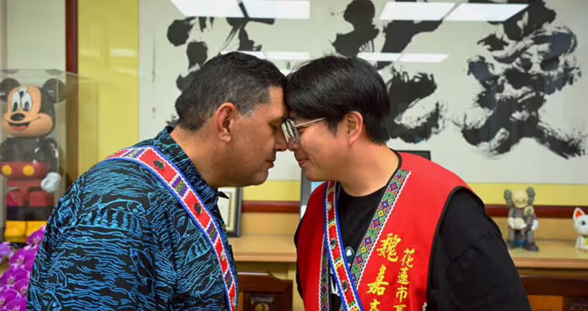 花蓮市長鼻吻毛利匠師！跨國海洋文化交流啟動