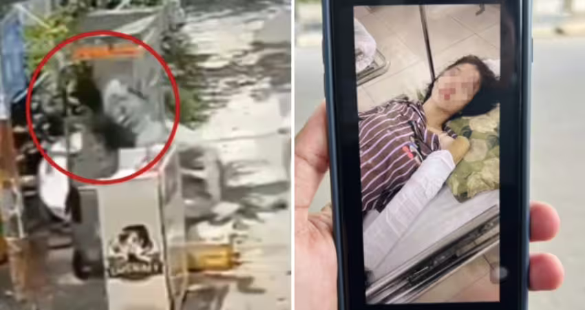 18歲少女路邊擺攤　疑手臂遭捲入騰空旋轉