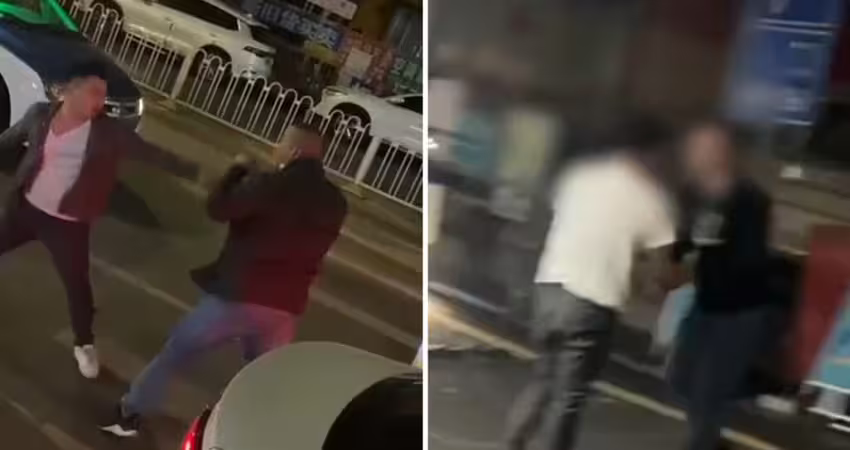 兩駕駛發生爭執互毆　打架打累了握手和好