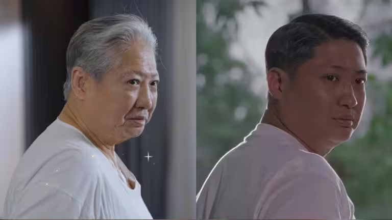 洪金寶剪輯他過去演出片段並放出對比照。(圖/翻攝自抖音) 洪金寶剪輯他過去演出片段並放出對比照。(圖/翻攝自抖音)