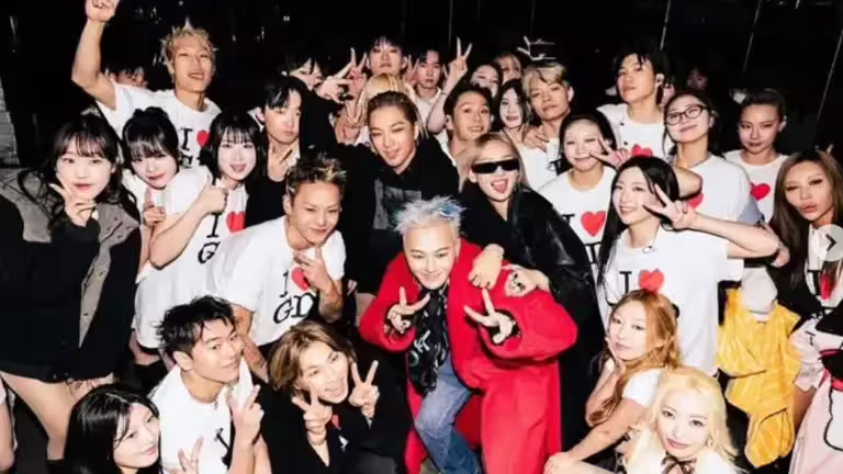 ▲GD的超龐大舞者群提前先到台北熟悉場地。(圖/翻攝自Minah IG) ▲GD的超龐大舞者群提前先到台北熟悉場地。(圖/翻攝自Minah IG)