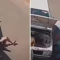 修車一半支架滑落　男子遭重壓慘了