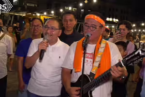 嗨翻！河海音樂季首站淡水啟動 侯友宜秀歌喉