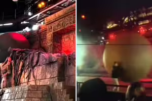 180公斤巨石突爆衝向觀眾!迪士尼員工「肉身擋石」救人畫面曝 180公斤巨石突爆衝向觀眾!迪士尼員工「肉身擋石」救人畫面曝