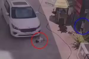 加油站長放任車道打滾　2歲女慘遭休旅車輾過