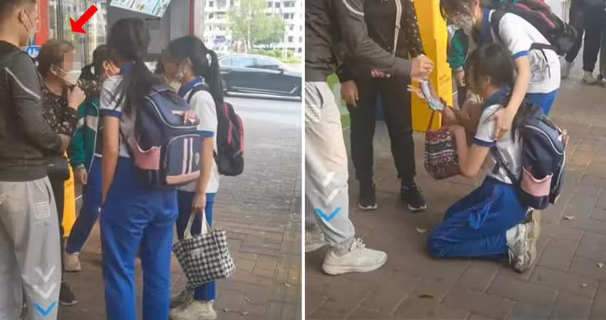 女學生掉200塊「老人撿走不還」　她下跪哭求：那是我的生活費