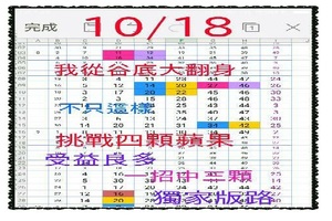 【一五八】10月18日黑馬再現~蘋果熟了嗎~❦